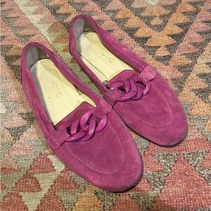 Suede Italian Shoes pink